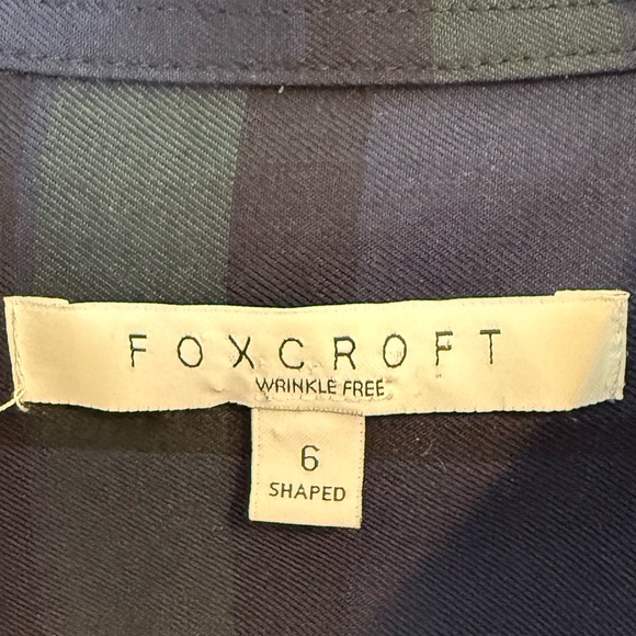 Foxcroft, Wrinkle Free, Shaped, Tartan, Plaid, Top - Picture 3 of 6
